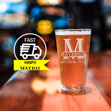 Personalized Beer Glass Anniversary Gifts